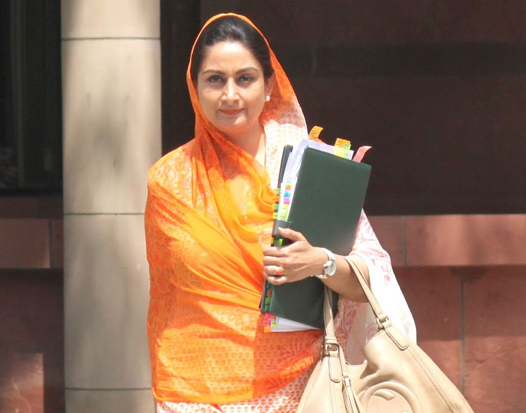 ২০১৪ সালে স্বামীর তুতো ভাই কংগ্রেস প্রার্থী মনপ্রীত বাদলকে ভাতিন্ডা থেকে পরাজিত করে সংসদীয় রাজনীতিতে প্রবেশ করেন তিনি।