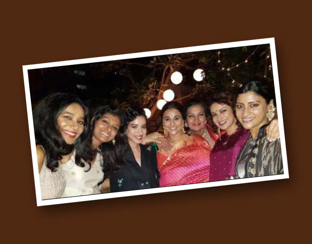 বিদ্যা বালন, কঙ্কনা সেন শর্মা, টিসকা চোপড়া, নন্দিতা দাস, তন্নিষ্ঠা চট্টোপাধ্যায়, শাবানা আজমির মতো তারকারা রয়েছেন এক ফ্রেমে। মাঝে মাঝে নাকি আড্ডা বসে এই বলি গ্যাংয়ের।