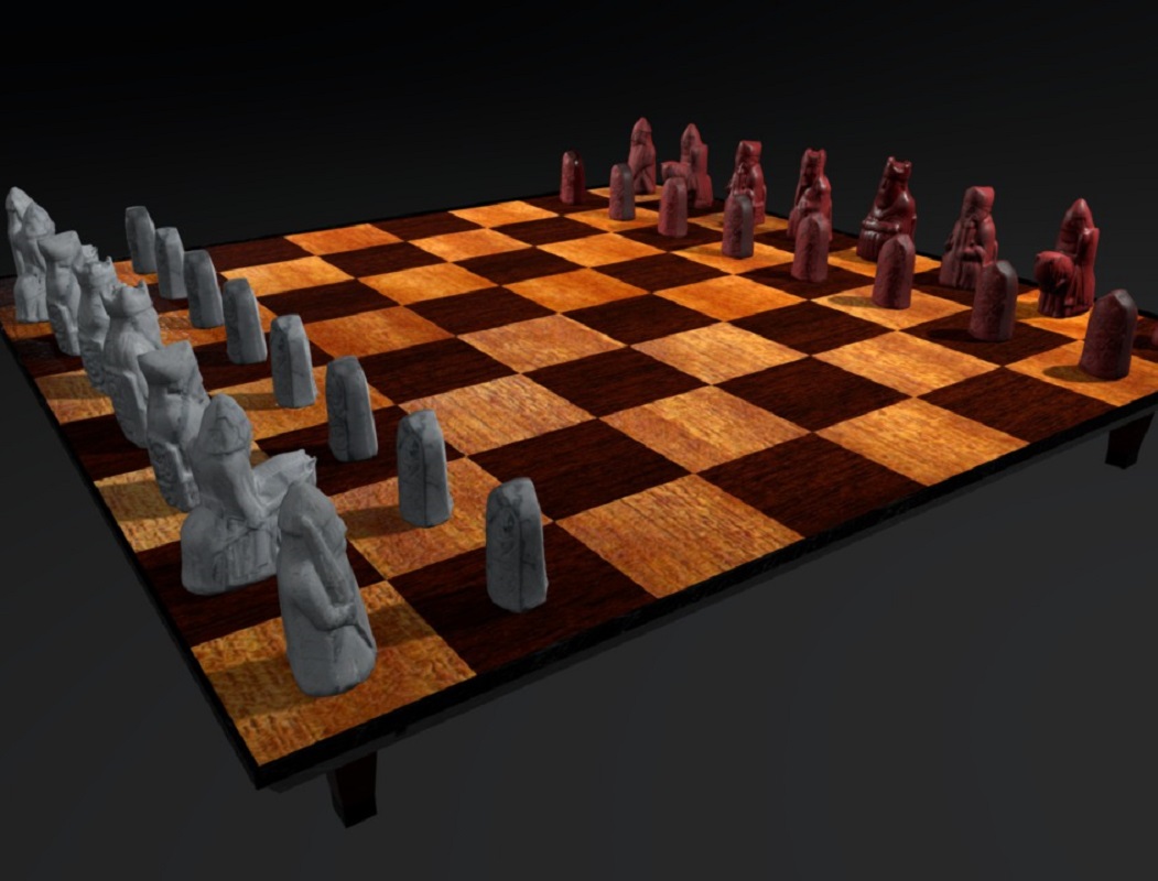 এই দাবার বোর্ডের বিশেষত্ব হল, এতে ৯৩টি ঘুঁটি আছে, যার মধ্যে রাজা রানি ছাড়াও বিশপ, যোদ্ধা, প্রহরী ও বোড়ে থাকে।