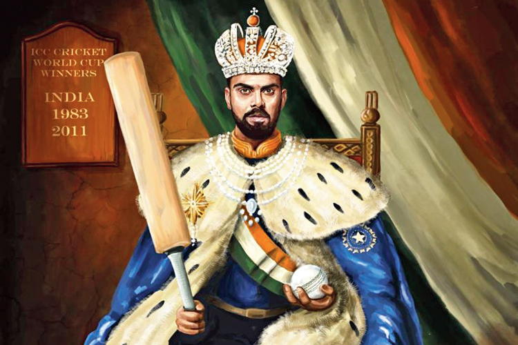 ICC World Cup 2019: ICC is in controversy after posting King Kohli's painting