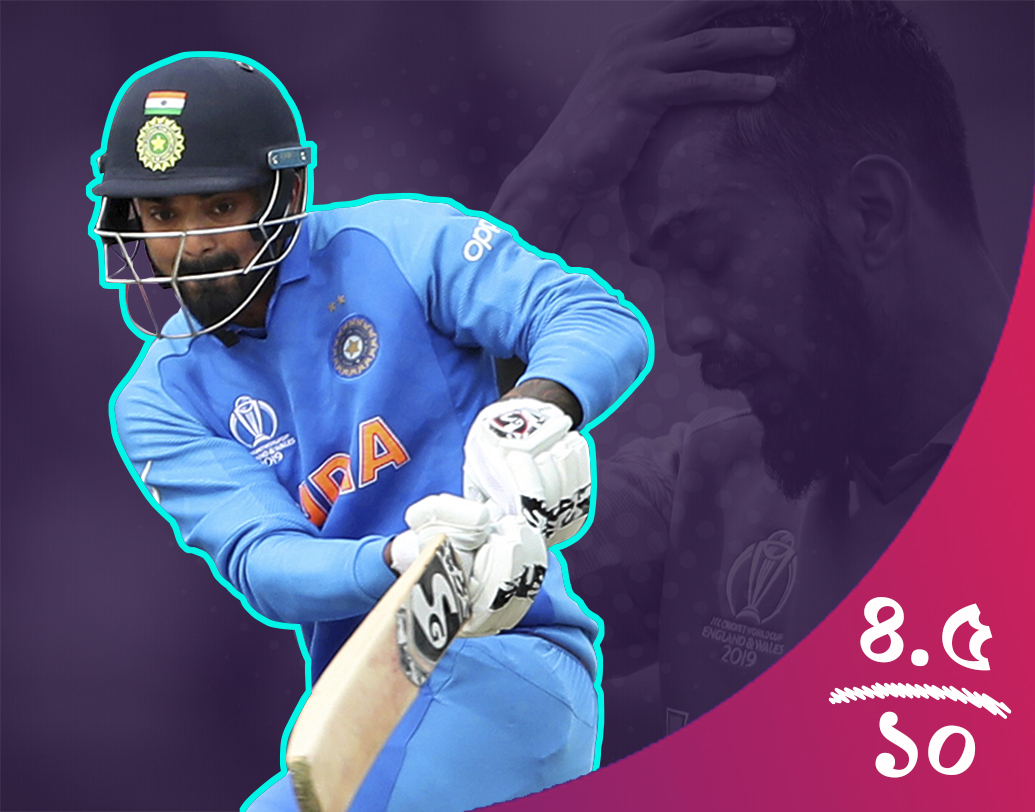 প্রাকটিস ম্যাচে চার নম্বরে নেমে শতরান করলেও দক্ষিণ আফ্রিকার বিরুদ্ধে সেই ফর্ম ধরে রাখতে ব্যর্থ লোকেশ রাহুল। এ দিন সেট হওয়ার পর ৪২ বলে ২৬ রান করে রাবাডার শিকার হন রাহুল। তাই তাঁকে দেওয়া হল ১০ এ ৪.৫।