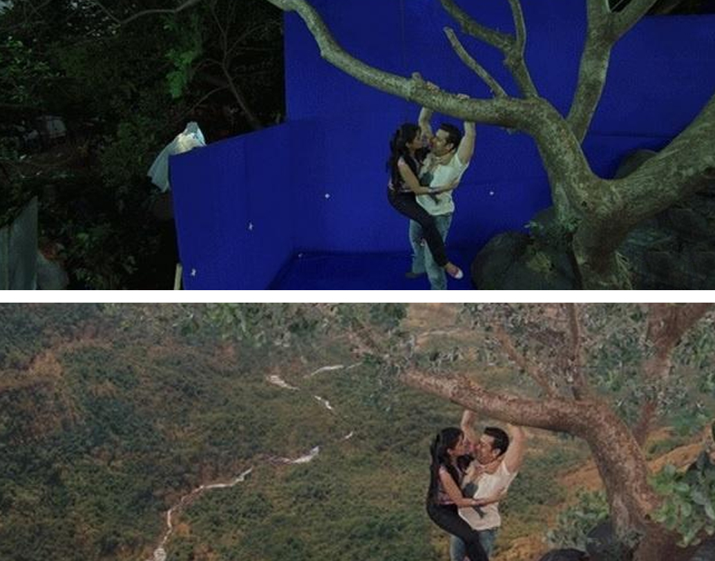 ‘ভাইজান’ মানেই ক্যারিশমা। সলমনের ছবি ‘রেডি’তে আসিনকে নিয়ে পাহাড়ের খাদের একদম ধারে গাছ থেকে ঝুলে পড়ার দৃশ্য মনে আছে? স্পেশাল এফেক্ট ছাড়া এই শট নেওয়া কোনও ভাবেই সম্ভব ছিল না।