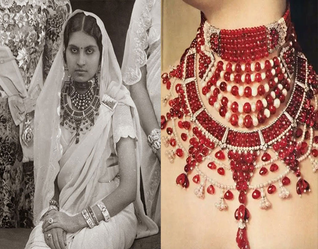 পাতিয়ালা চোকার : চুনি দিয়ে গাঁথা এই কণ্ঠ অলঙ্কার ছিল পাতিয়ালার মহরারানির। ঐতিহাসিক এই অলঙ্কারও ছিল ফরাসি সংস্থা কার্তিয়ের-এর তৈরি। ১৯৩১ সালের এই প্ল্যাটিনাম চোকারে চুনি ছাড়াও ছিল অজস্র হিরে আর মুক্তো। এই অমূল্য উপহার ছিল মহারানি ভক্তওয়র কউর সাহিবাকে দেওয়া ভূপিন্দর সিংহের উপহার।