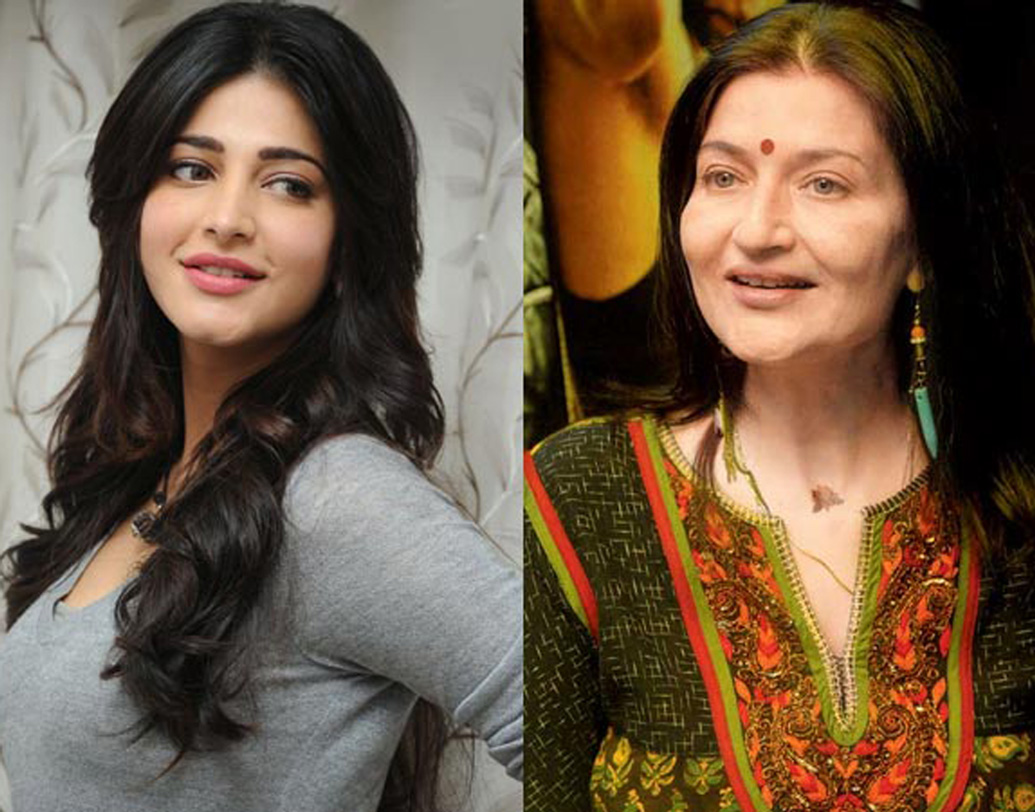 শ্রুতি হাসন-সারিকা: ২০০৮ সালে ‘লাক’ ছবিতে তরুণী শ্রুতিকে দেখে সারিকা বলে ভুল করেছিলেন অনেকেই। তবে গত দশ বছরে শ্রুতির চেহারা অনেকটাই বদলেছে। ছুরি-কাঁচির সাহায্যে তিনি চেহারা পাল্টেছেন বলে নিন্দুকেরা যদিও দাবি করেন, শ্রুতি নিজে এ নিয়ে কোনও মন্তব্য করেননি।