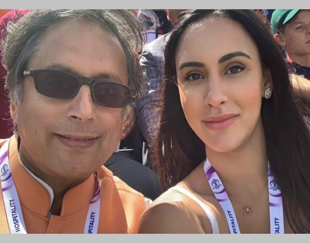 Who is the mystery woman spotted with Shashi Tharoor at Edgbaston during ICC World Cup 2019 dgtl