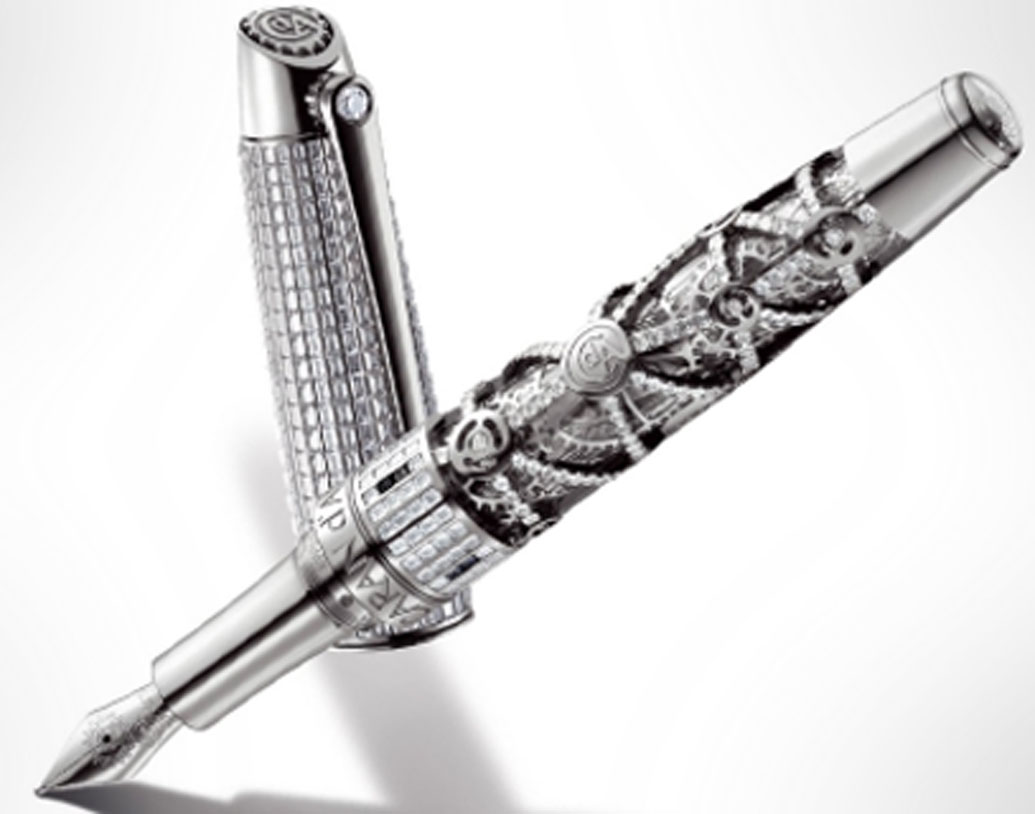 কারান ডি’এস-১০১০ ফাউন্টেন পেন: এই পেনটির দাম এক কোটি টাকা। নিবটি ২৮ ক্যারাট সোনা দিয়ে তৈরি।