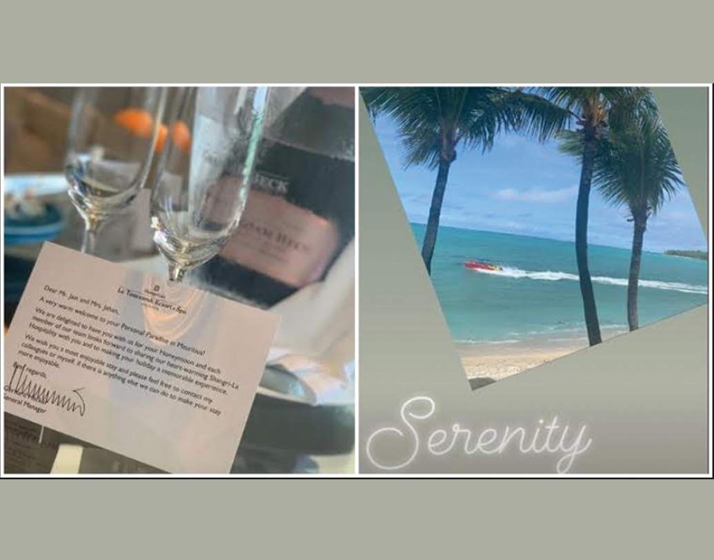 অবশেষে ব্যস্ততা কাটিয়ে দু’জনে একান্তে কিছুটা সময় কাটানোর জন্যই পাড়ি দিয়েছেন মরিশাস। প্রথমে কলকাতা থেকে মুম্বই, সেখান থেকে ভোরের বিমানে সোজা মরিশাস।