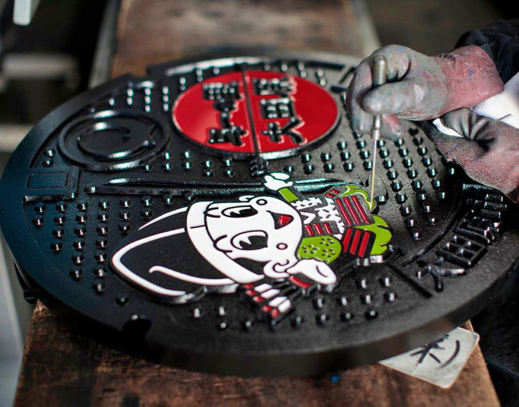 Colourful Art can be seen on manhole covers in Japan dgtl
