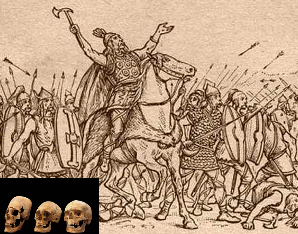 ৩০০ থেকে ৭০০ খ্রিস্টাব্দ। অতীতের ক্ষমতাশালী রোমান সাম্রাজ্যের শক্তি শেষ। ইউরোপ জুড়ে বর্বর যাযাবার জাতি হুন ও গথদের মধ্যে চলছে তীব্র রক্তক্ষয়ী প্রতিদ্বন্দ্বিতা। সেই যুগের তিনটি করোটি উদ্ধার হয়েছে পূর্ব ক্রোয়েশিয়ার একটি পুরাতাত্ত্বিক ক্ষেত্রে। করোটি দেখে অনুমান, তিন জনই মারা গিয়েছিল কিশোর বয়সে। ৪১৫ থেকে ৫৬০ খ্রিস্টাব্দের মধ্যে।