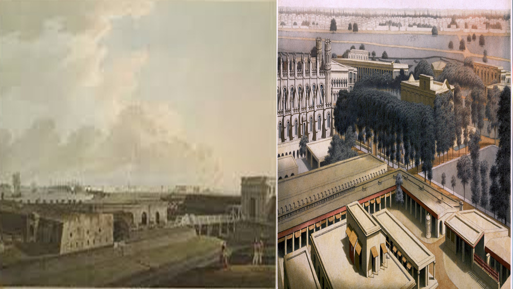 এই জঙ্গলেই গড় বানানোর কথা ভাবলেন ব্রিটিশরা। কলকাতায় তাঁদের ঘাঁটি মজবুত করতে হুগলি নদীর তীরে দুর্গের প্রয়োজনীয়তা প্রথম বোধ করেছিলেন উইলিয়ম হেজেস। ১৬৮২-১৬৮৪ তিনি ছিলেন বাংলায় ইস্ট ইন্ডিয়া কোম্পানির উচ্চপদস্থ কর্মী। পরে জোব চার্নকের মৃত্যুর পরে ১৬৯৩ খ্রিস্টাব্দে ভারতে এসেছিলেন স্যর জন গোল্ডসবরো। তখন ক্ষমতার মসনদে মুঘল বংশ। তাঁদের অনুমতি না নিয়েই হুগলি নদীর তীরে পছন্দসই জায়গা মাটির দেওয়ালে ঘিরে দেওয়া হল গোল্ডসবরোর নির্দেশে।