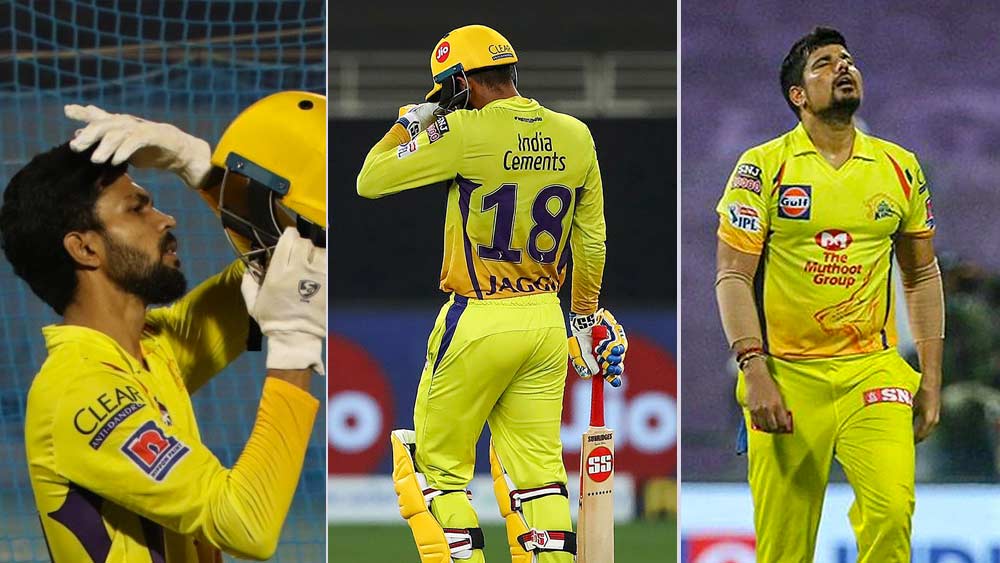 দল গঠন: আইপিএল শুরুর আগেই বোধ হয় ব্যাকফুটে চলে গিয়েছিল চেন্নাই। দলে এমন কোনও ভারতীয় প্লেয়ার নেই যারা রায়না, হরভজনদের পরিবর্ত হয়ে উঠতে পারে। নেই এমন কোনও তরুণ প্লেয়ার যারা হয়ে উঠতে পারেন তুরুপের তাস। দলে দারুণ কিছু বিদেশি প্লেয়ার থাকলেও স্যাম কারেন ছাড়া ধারাবাহিকতা দেখাতে পারছেন না কেউই।