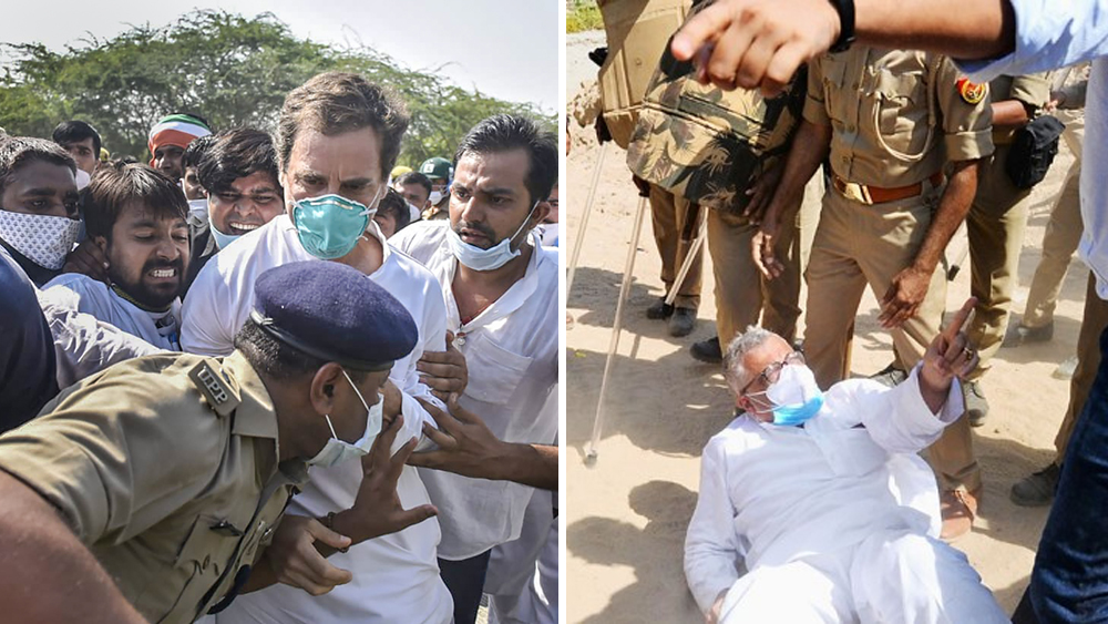 উত্তরপ্রদেশের পুলিশ যাতে আগাম সতর্ক হয়ে পথরোধ করতে না পারে, সে জন্য যথাসম্ভব গোপনীয়তা বজায় রেখে শুক্রবার সকালে পৃথক চারটি গাড়িতে দিল্লি থেকে বুল গড়হী গ্রামের উদ্দেশে রওনা হন তৃণমূলের তিন বর্তমান এবং এক প্রাক্তন সাংসদ। কিন্তু শেষরক্ষা হয়নি। নির্যাতিতার পরিবারের কাছে পৌঁছতে পারেননি ডেরেক ও’ব্রায়েন, কাকলি ঘোষ দস্তিদার, প্রতিমা মণ্ডল এবং মমতা ঠাকুর। ধাক্কাধাক্কিতে রাস্তায় পড়ে যান ডেরেক।