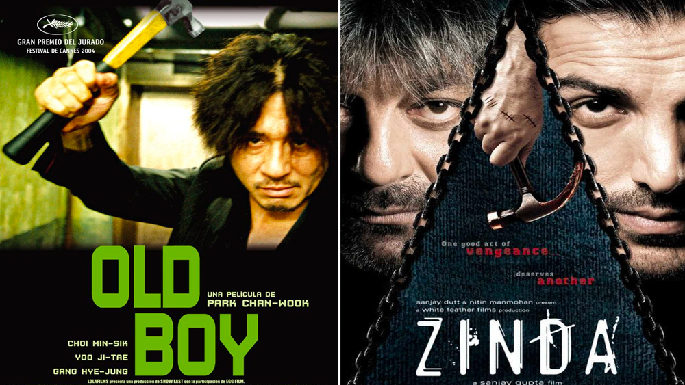 সঞ্জয় দত্ত ও জন আব্রাহম অভিনীত ‘জিন্দা’ ছবিটি যখন মুক্তি পায়, সমসাময়িক অন্য হিন্দি ছবির থেকে সেটি সম্পূর্ণ আলাদা ছিল। এই ছবির গল্পও দক্ষিণ কোরিয়ার ‘ওল্ডবয়’ ছবি থেকে নেওয়া।