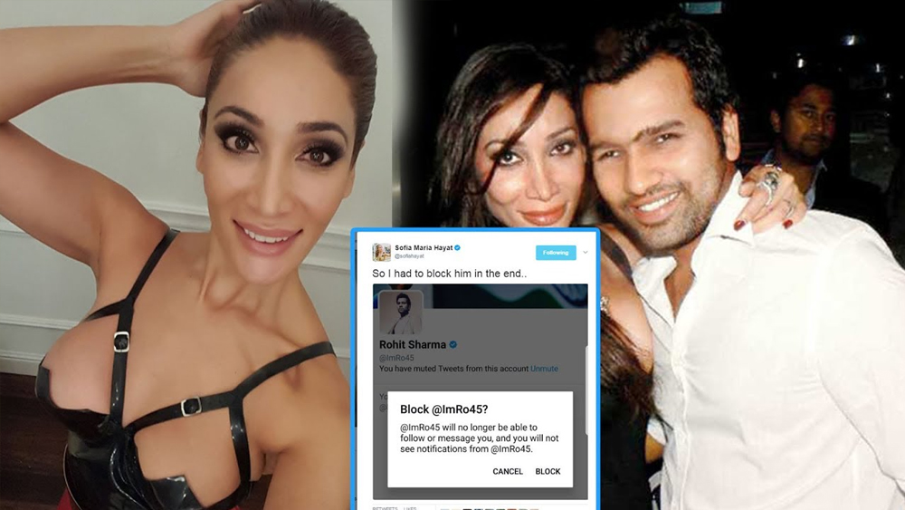রোহিত নাকি সংবাদ মাধ্যমে তাঁর জীবনে সোফিয়ার অস্তিত্ব অস্বীকার করেন। এর পরেই সম্পর্ক থেকে সরে দাঁড়ানোর সিদ্ধান্ত নেন এই ব্রিটিশ মডেল। টুইটারে ব্লক করে দেন রোহিতকে।