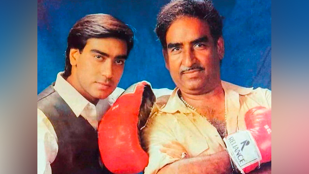 প্রথম ফিল্মেই স্টান্ট করে সকলের নজর কেড়ে নেন তিনি। এই ফিল্মে দু’টো চলন্ত মোটর সাইকেলের মাঝে দাঁড়িয়ে স্টান্ট দেখিয়েছিলেন। ফিল্মের স্টান্ট মাস্টার ছিলেন তাঁরই বাবা বিরু দেবগণ।