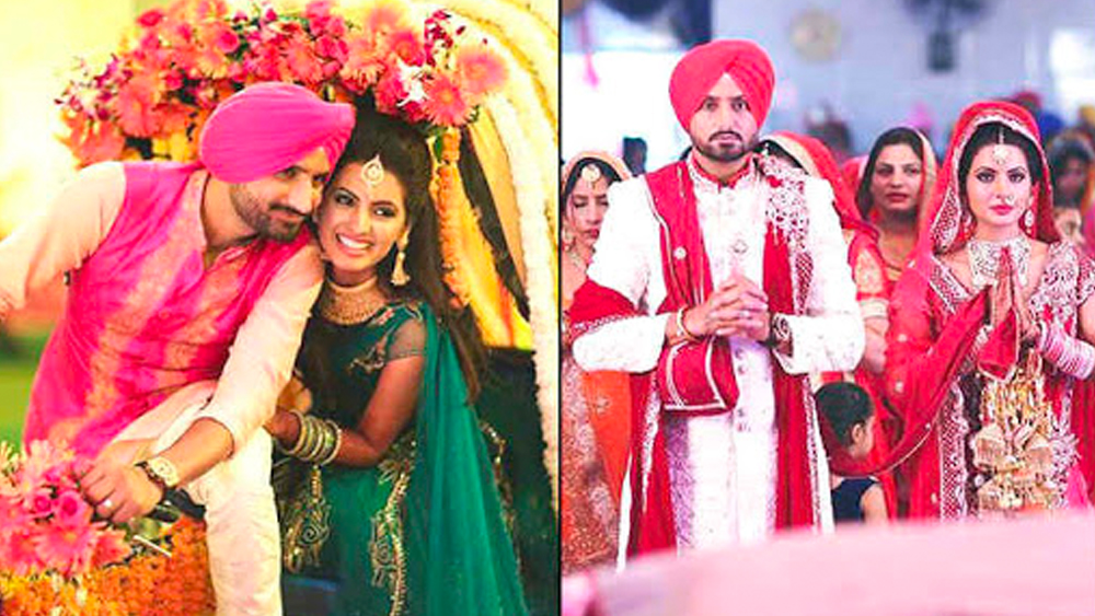 হরভজন এবং গীতা তাঁদের সম্পর্ক যতটা সম্ভব লুকিয়ে রাখতেন। সংবাদ মাধ্যমের সামনেও কোনও দিন স্বীকার করেননি তাঁদের প্রেমের কথা। ২০১৫ সালের নভেম্বরে জালন্ধরে পঞ্জাবি রীতিনীতি মেনে তাঁরা বিয়ে করেন।