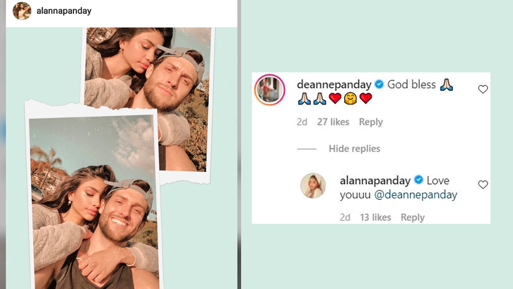 সম্প্রতি বয়ফ্রেন্ড আইভোর ম্যাকক্রে ভি-র সঙ্গে ঘনিষ্ঠ ভাবে একটি ছবি পোস্ট করেন অলানা। সেই ছবিতে তাঁর মা দিয়েনে মন্তব্য করেছেন, ‘গড ব্লেস’।