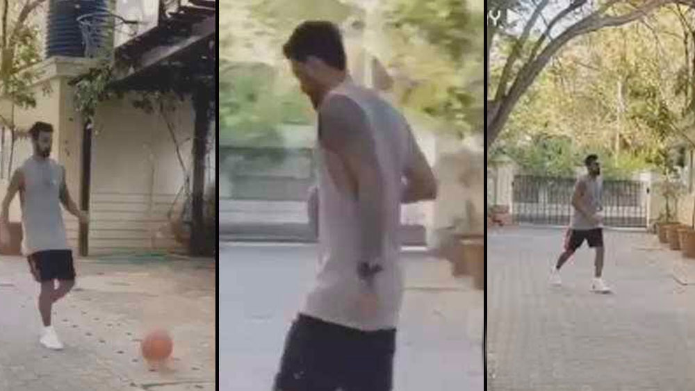 কখনও কখনও অ্যাপার্টমেন্ট-এর নীচে বাস্কেটবল কোর্টেও নেমে এসেছেন। বল নিয়ে ছুটে বেরিয়েছেন। নেট-এ বাস্কেটবল ছুড়ে লক্ষ্য স্থির করেছেন।