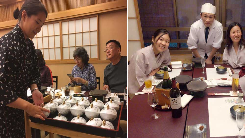 অন্দরসজ্জার পাশাপাশি হোটেলকর্মীদের পোশাকেও রয়েছে জাপানি ঐতিহ্যের ছোঁয়া।