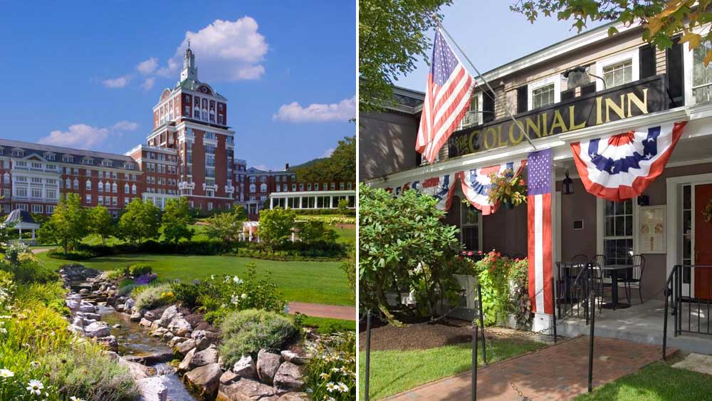 আমেরিকার ‘কলোনিয়াল ইন’ এবং ‘দ্য ওমনি হোমস্টিড রিসর্ট’-এর অবস্থানও বিশ্বের প্রাচীন হোটেলগুলির মানচিত্রে উজ্জ্বল।