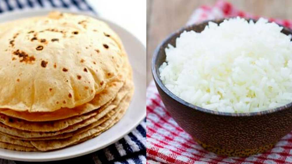 ভাত এবং রুটি— দু’টির আয়োজনই করা হয়েছিল বিজেপি নেতাদের জন্য।