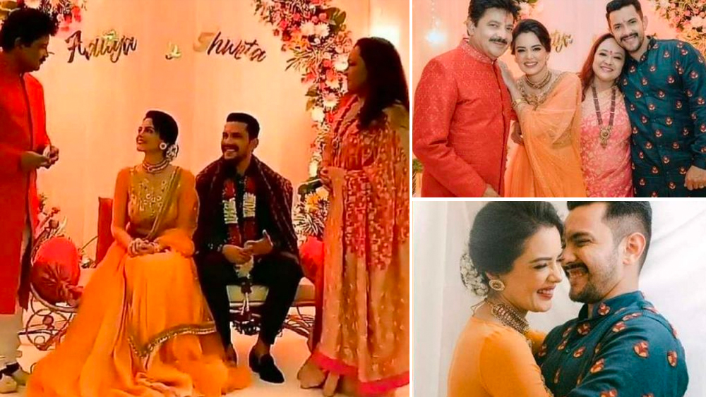 বিয়ের আগে মেহেন্দি এবং হলদি অনুষ্ঠানের ছবিও আদিত্য ও শ্বেতা সোশ্যাল মিডিয়ায় শেয়ার করেছেন।