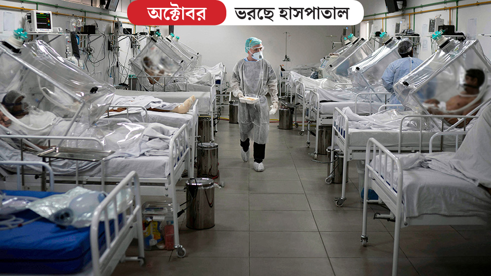 চিনের উহানে নোভেল করোনা হানা দেওয়ার ১০ মাসের মাথায়, গত ২৪ অক্টোবর গোটা বিশ্বে দৈনিক করোনা আক্রান্তের সংখ্যা বেড়ে ৫ লক্ষে গিয়ে ঠেকে। আবার ৩০ অক্টোবর তা বেড়ে ৭ লক্ষ ১৭৭ হয়। মোট সংক্রমণের ৬৬ শতাংশই ছিল ইউরোপ, উত্তর আমেরিকা এবং লাতিন আমেরিকায়।