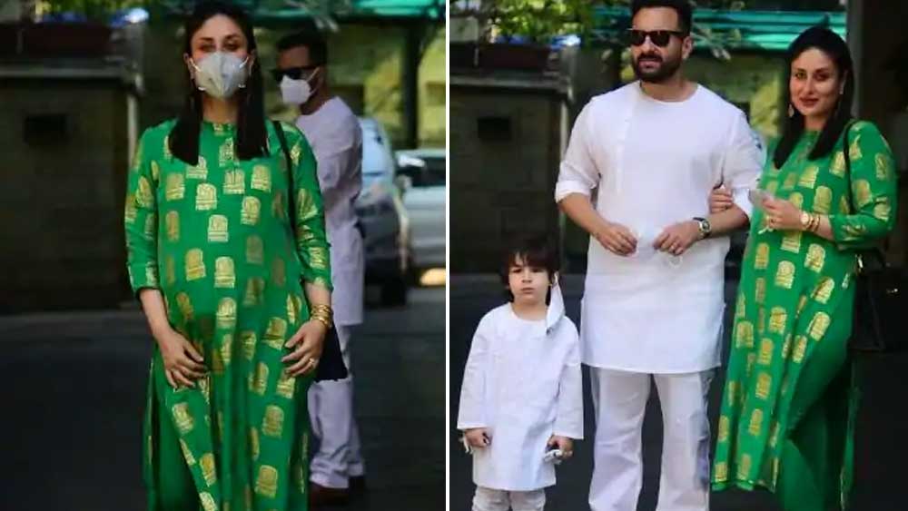 শুক্রবার দুপুরে পুত্র তৈমুর এবং স্বামী সইফ আলি খানকে নিয়ে কপূর বাড়িতে এসে হাজির হলেন করিনা কপূর খান। উপলক্ষ বড়দিন হলেও তিন জনেই বেছে নিয়েছিলেন সাবেক ভারতীয় সাজ। করিনাকে দেখা গেল গাঢ় সবুজ সালোয়ারে। সইফ এবং তৈমুর দু’জনেই পরেছিলেন সাদা রঙের পাজামা পাঞ্জাবি।