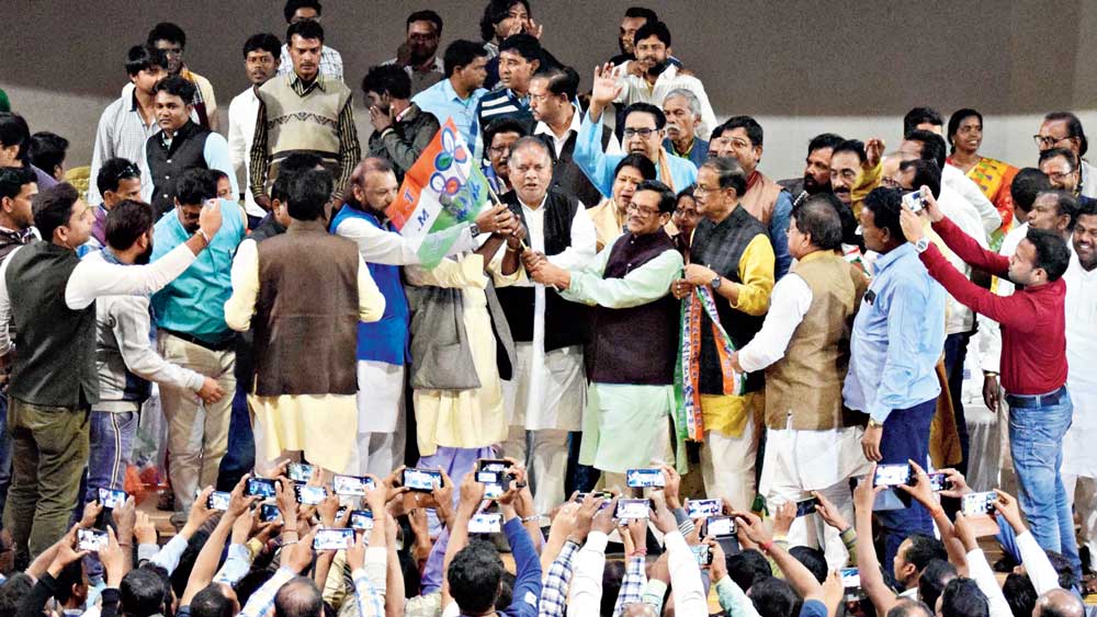 Agitated BJP supporters joined TMC 
