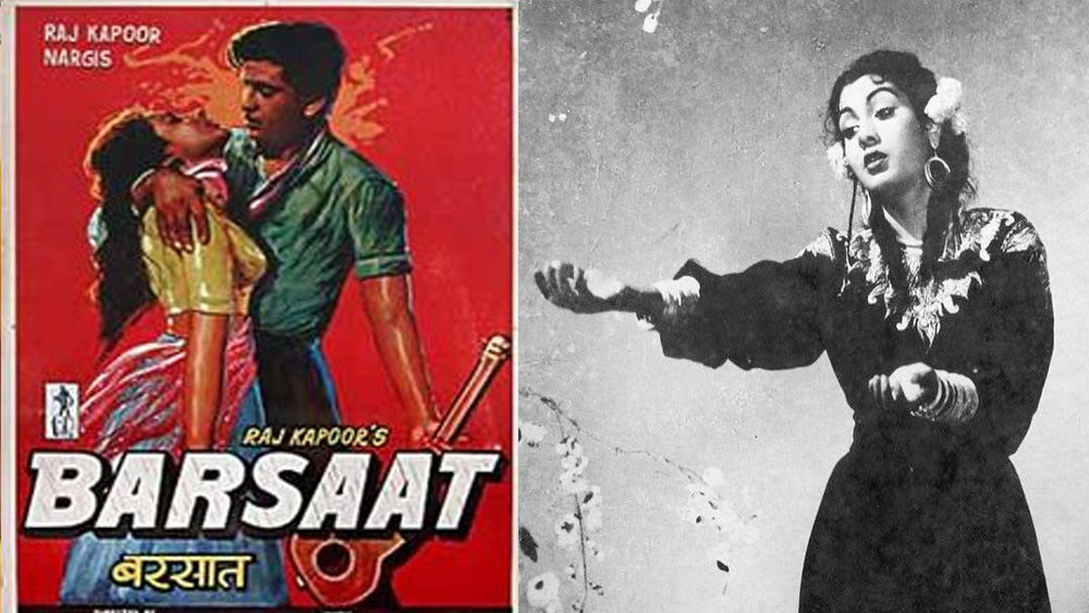 প্রথম ছবিতে সুযোগ দেওয়ার পাশাপাশি আরও একটি কাজ করেছিলেন রাজ কপূর। পাল্টে দিয়েছিলেন নবাবের নাম। নতুন নাম হয়েছিল নিম্মি। সেই নামই তিনি ব্যবহার করেছেন পরে। বক্স অফিসে চূড়ান্ত সফল ‘বরসাত’ নিম্মির পায়ের নীচে জমি শক্ত করে। সবার নজর কাড়েন এই নবাগতা।  (ছবি: ফেসবুক)