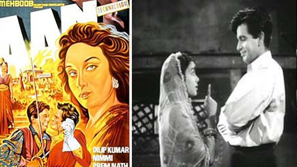 ১৯৫২ সালে মুক্তি পায় মেহবুব খানের বড় বাজেটের ছবি ‘আন’। দিলীপ কুমার, প্রেম নাথের পাশাপাশি দাপটের সঙ্গে অভিনয় করেন নিম্মি। এটা ছিল আর এক নায়িকা নাদিরার প্রথম ছবি।  (ছবি: ফেসবুক)