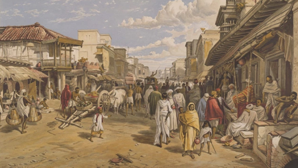 উপনিবেশ কলকাতায় বিভাজন স্পষ্ট ছিল। চৌরঙ্গি, পার্ক স্ট্রিট ছিল হোয়াইট টাউন। অন্যদিকে, চিৎপুর ছিল ব্ল্যাক টাউনের মধ্যে। দু’টি অঞ্চলের মধ্যে বৈষম্য ছিল দৃষ্টিকটু। হোয়াইট টাউন ছিল যতটা পরিষ্কার, ব্ল্যাক টাউন ছিল অপরিচ্ছন্ন।উপনিবেশের দু’টি অংশের চেহারার আকাশপাতাল বিভেদ ছিল।
( ১৮৬৭ খ্রিস্টাব্দে সিম্পসন উইলিয়ামের আঁকা ছবি)