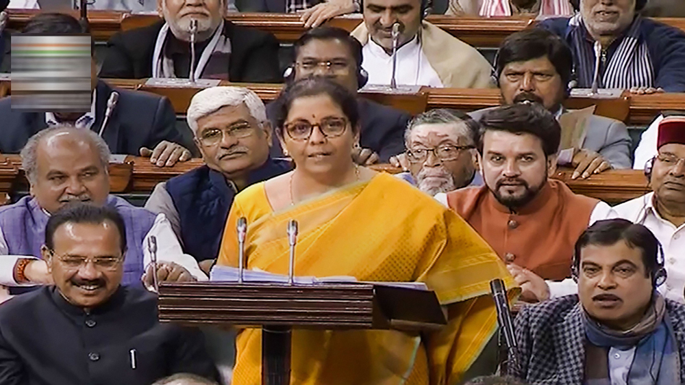 Union Budget 2020: BJP ministers are relaxing in parliament during Nirmala Sitharaman's speech