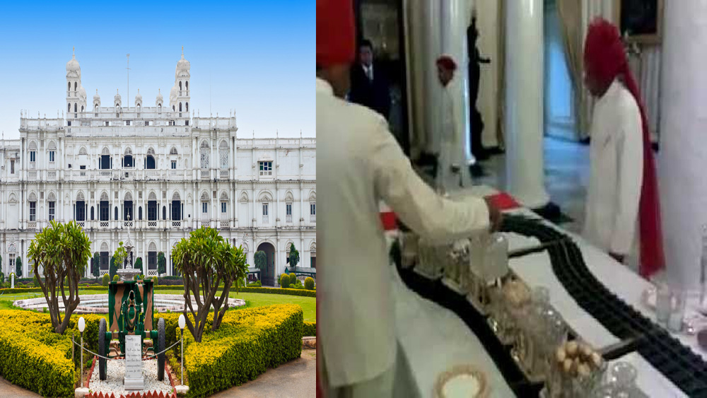 রুপো আর স্ফটিকে সাজানো এই খেলনা রেলগাড়িতে আছে সাতটি কামরা এবং একটি ইঞ্জিন। দূরবর্তী প্যানেল থেকে এটিকে চালনা করা হত। টেবিল ঘিরে বসে থাকা প্রত্যেক অতিথির সামনে রেলগাড়িটি থামত। অতিথি তার পছন্দসই সিগার বা সুরা তুলে নিতেন।