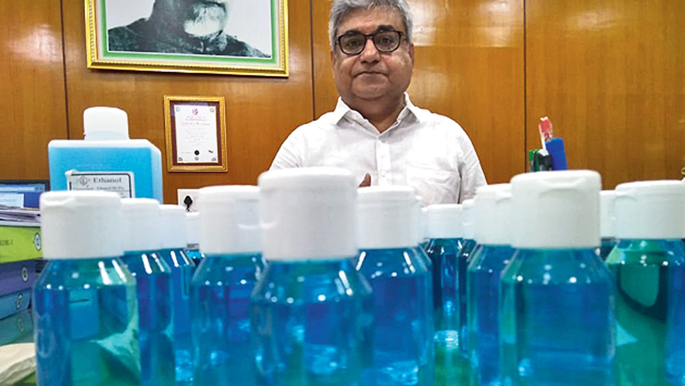 Coronavirus in India: Two educational institutes producing sanitizers
