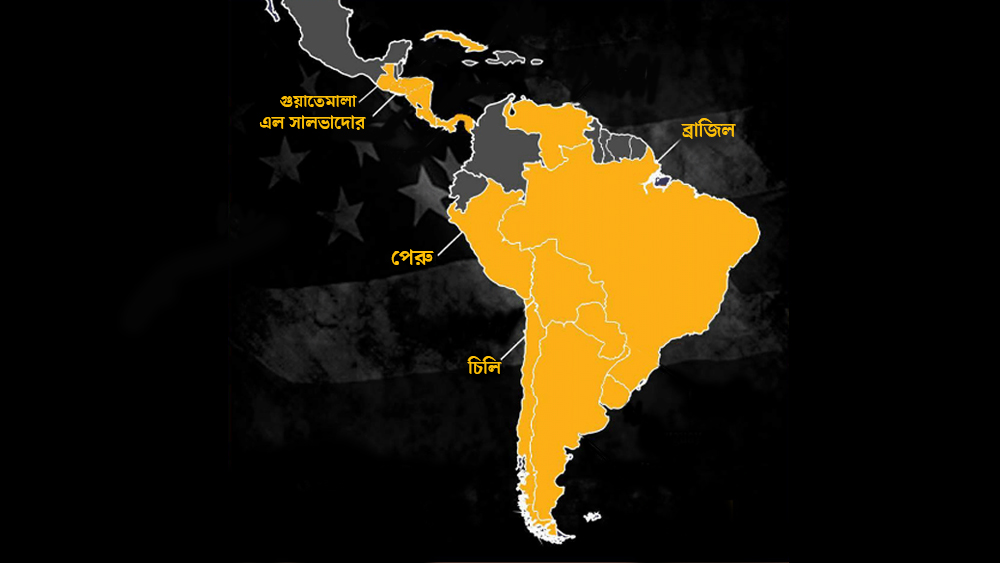 মধ্য ও দক্ষিণ আমেরিকায় বেলিজ এবং গায়ানাতে রয়েছে মৃত্যুদণ্ড। ব্রাজিল, চিলি, এল সালভাদোর, গুয়াতেমালা এবং পেরুতে ব্যতিক্রমী এবং বিশেষ বিশেষ ক্ষেত্রে এই সাজা দেওয়া হয়।