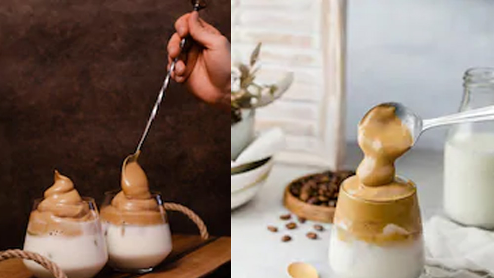 কী ভাবে বানাবেন এই কফি? ইনস্ট্যান্ট কফি, চিনি এবং গরম জল সমপরিমাণে একসঙ্গে নিয়ে ফেটাতে হবে। যত ক্ষণ না পুরো মিশ্রণটি ক্রিমের মতো হচ্ছে, তত ক্ষণ ফেটিয়ে যেতে হবে। তার পর মেশাতে হবে ঠান্ডা দুধ। সাধারণত কফিপাউডার, কোকো, বিস্কুট বা মধু দিয়ে এর টপিং করা হয়।