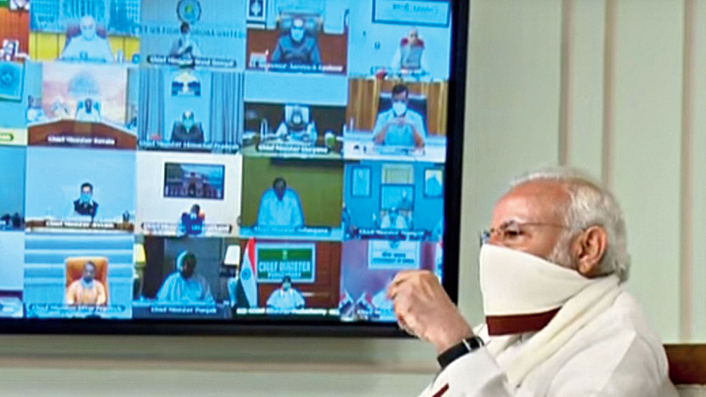 Coronavirus: Narendra Modi used cloth to cover face during meeting