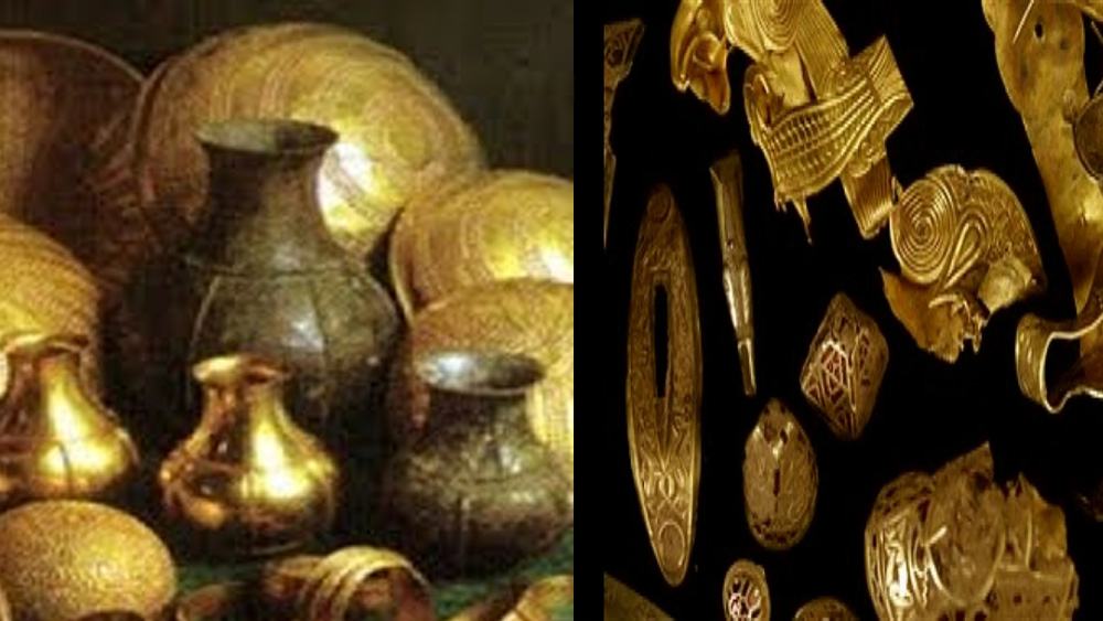 অন্তত তিনটি সোনার মুকুট আছে। যাদের সারা গায়ে খোদাই করা আছে হিরে আর মূল্যবান পাথর। সোনার তৈরি বিগ্রহের বসার চেয়ার আছে কয়েকশো। পাওয়া গিয়েছে কয়েকশো সোনার পাত্র। (প্রতীকী চিত্র)