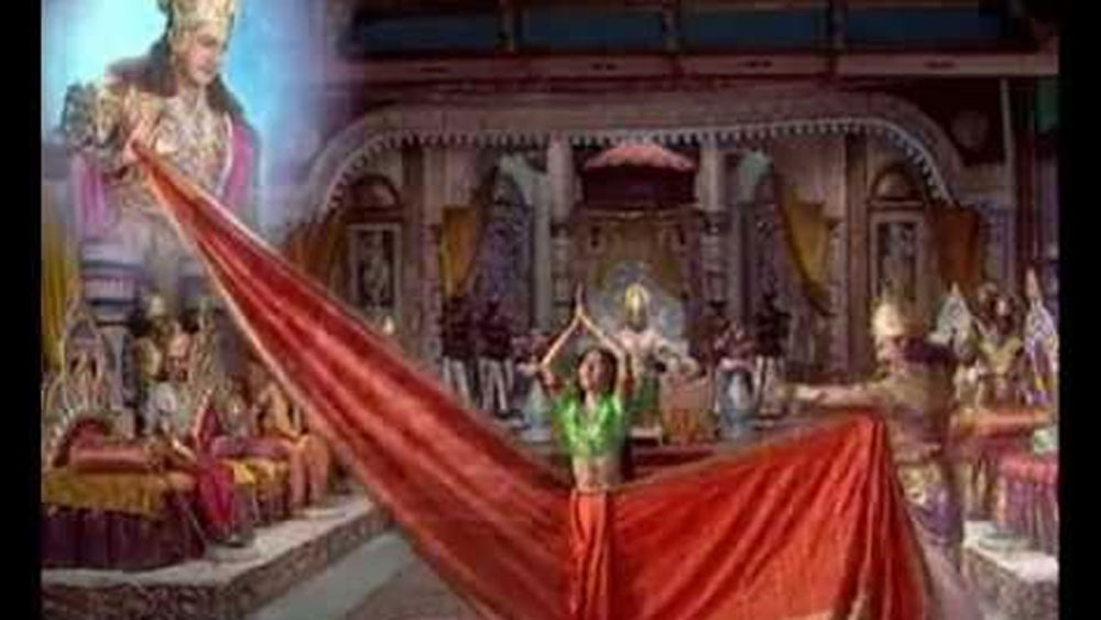 দ্রৌপদীর বস্ত্রহরণ দৃশ্যের জন্য কত বড় মাপের শাড়ির প্রয়োজন পড়েছিল জানেন? ২৫০ মিটার লম্বা শাড়ি লেগেছিল এই দৃশ্যের জন্য।