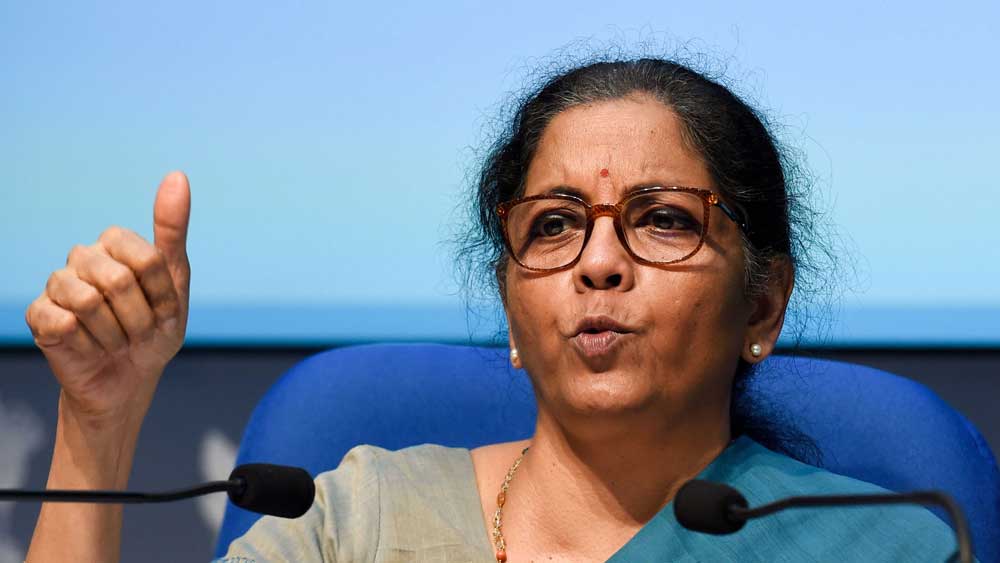 অর্থমন্ত্রীর পাঁচ দিনের সাংবাদিক বৈঠক: 
• প্রথম দিনের ঘোষণা ৫.৯ লক্ষ কোটি, বাস্তবে সরকারি খরচ ২৫,৫০০ কোটি।
• দ্বিতীয় দিনের ঘোষণা ৩.১ লক্ষ কোটি, বাস্তবে সরকারি খরচ ৫,০০০ কোটি।
• তৃতীয় দিনের ঘোষণা ১.৫০ লক্ষ কোটি, বাস্তবে সরকারি খরচ ৩০,০০০ কোটি।
• চতুর্থ দিনের  ঘোষণা ৮,১০০ কোটি, বাস্তবে সরকারি খরচ ৮,১০০ কোটি।
• পঞ্চম দিনের ঘোষণা ৪০,০০০ কোটি, বাস্তবে সরকারি খরচ ৪০,০০০ কোটি।

* হিসেব টাকায়