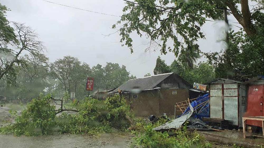 শুধু ভদ্রকই নয়, আমপানের ধ্বংসের ছবি ধরা পড়েছে ওড়িশার বালাশোরেও।