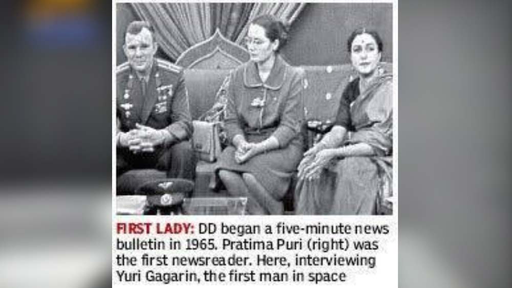 সঞ্চালক হিসেবে বহু বিশ্বখ্যাত ব্যক্তিত্বের সাক্ষাৎকার নিয়েছিলেন প্রতিমা। তাঁদের মধ্যে অন্যতম ছিলেন মহাকাশচারী ইউরি গ্যাগারিন।