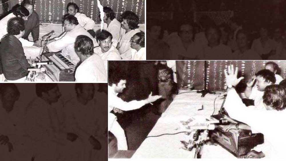 ২০ জানুয়ারি ছিল ঋষি-নীতুর বিয়ের ‘সঙ্গীত’ অনুষ্ঠান। সেই অনুষ্ঠানে গান গাইতে এসেছিলেন নুসরত ফতে আলি খান। খুব কম লোকই জানেন, ঋষি কপূরে‌র বিয়ের সঙ্গীতেই ভারতে প্রথম বার পারফর্ম করেছিলেন এই পাকিস্তানি শিল্পী।