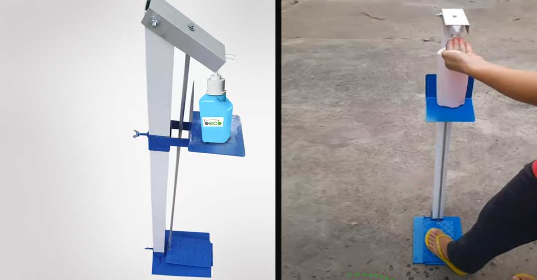 সেই স্টেশনের স্ট্যান্ডের মধ্যে রাখা আছে বোতল। সেই বোতলের সামনে হাত রেখে স্ট্যান্ডের তলায় থাকা পাদানিতে চাপ দিলেই বেরিয়ে আসবে নির্দিষ্ট পরিমাণ স্যানিটাইজার। এ ভাবেই স্যানিটাইজারের ব্যবহার বাড়িয়ে সংক্রমণ রোখার বেশ কার্যকরী উপায় বের করেছে মুম্বইয়ের সংস্থাটি।