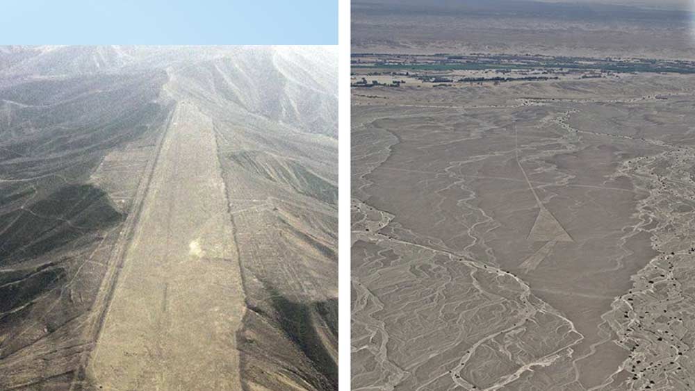 কেউ কেউ মনে করেন, ভিনগ্রহীরা পৃথিবীর বুকে এঁকেছে এই ভূচিত্র। কেউ কেউ মনে করেন, এগুলো তাদের স্পেসশিপ রানওয়ে।