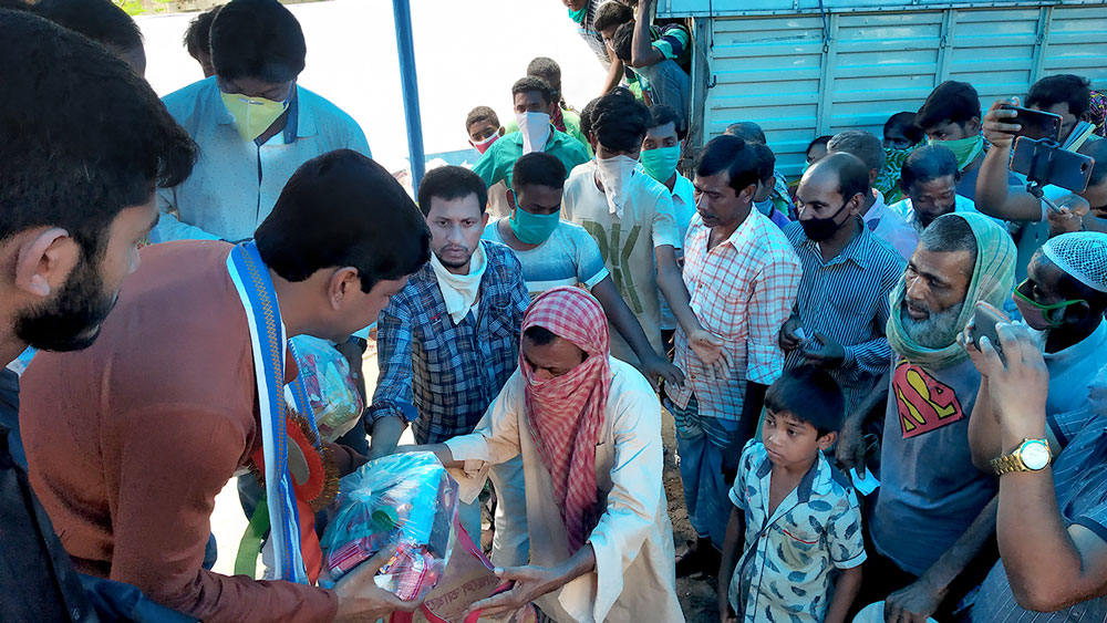 The rules were broken in the relief distribution