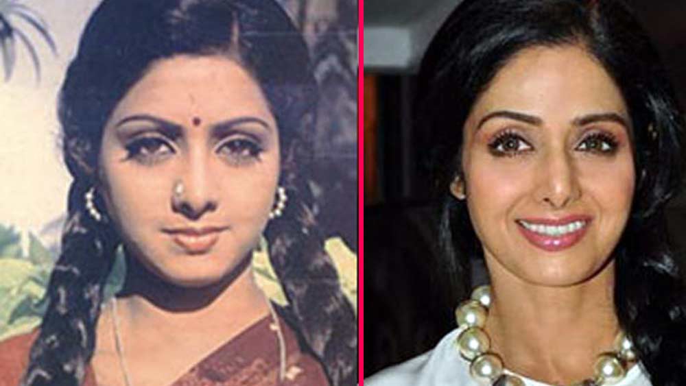 শ্রীদেবী: দক্ষিণী এই অভিনেত্রীর জলবায়ুগত কারণেই দুধে আলতা রং ছিল না কোনওদিনই। তাঁর কেরিয়ারের প্রথম দিকের ছবিগুলি দেখলেই খানিক ঠাওর করা যায়। যত দিন এগিয়েছে শ্রীদেবীর গায়ের রং-ও বদলেছে সঙ্গে সঙ্গে।