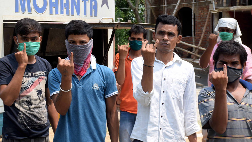 Three of the collisions in the infection