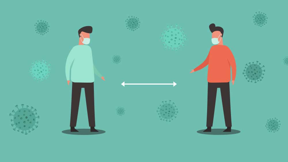 সব জায়গাতেই দূরত্ব বজায় রাখুন। অফিসে বসার চেয়ারের মাঝে দূরত্ব বাড়িয়ে দিন। মুখোমুখি বসেও যেন তিন ফুট দূরত্ব থাকে. নইলে বসার আয়োজন পাল্টে ফেলতে হবে। বাজারদোকানে দূরত্ব রাখুন। প্রয়োজনে হাতে সময় নিয়ে বেরন।